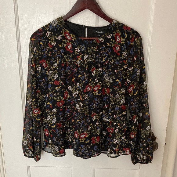Madewell Patterned Blouse - Picture 1 of 2